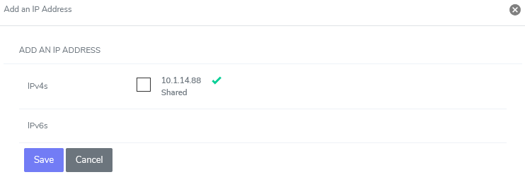 SiteWorx ip add form