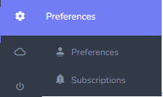 preferences menu