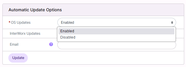 os updates form
