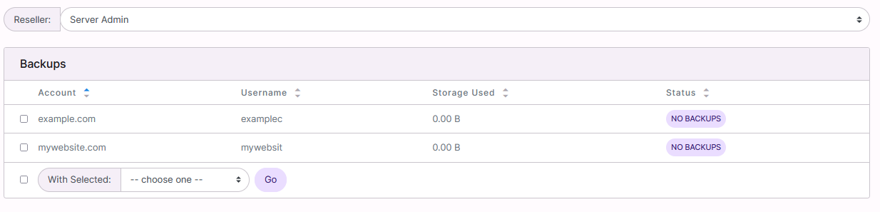 nodeworx backup page