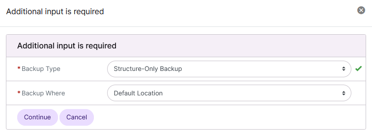 siteworx structure backup setup