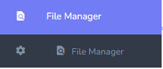 file manager menu